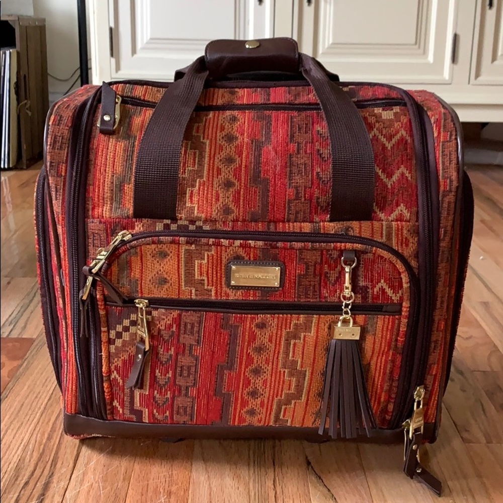 Steve Madden navaho print carry-on suitcase